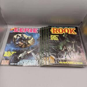 LOT 6: The Rook Mag 1-5 + Eerie 135 (1980) Viking Prince Voltar Warren Horror